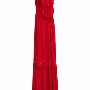 Vestido vermelho tomate de microgorgurinho