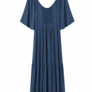 Vestido azul petróleo Importada