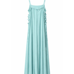 Vestido verde água de alça Importada
