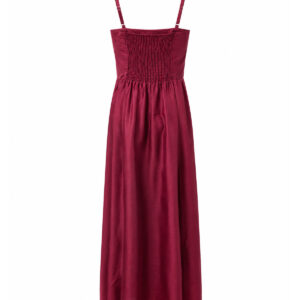 Vestido vinho com fenda de alça Importada