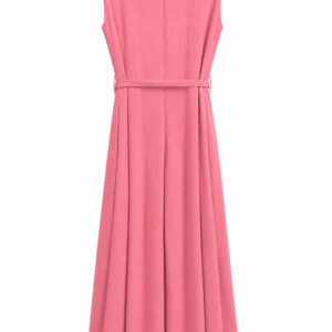 Vestido rosa queimado com cinto Importada