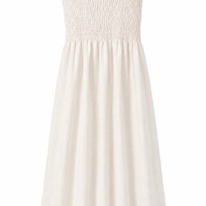 Vestido linho natural Lecimar