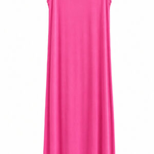 Vestido rosa chiclete de alça Importada