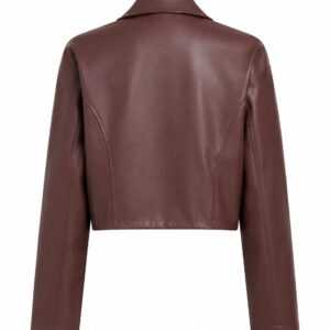 Blusa jaqueta biker marrom malva  Importada