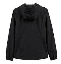 Blusa jaqueta preta esportiva com capuz  Sports