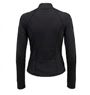 Blusa fitness preta ajustada com gola alta  Importada