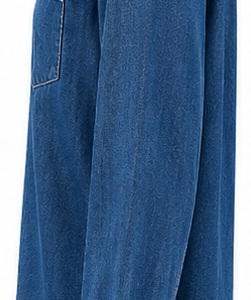 Blusa azul médio premium com bolso  Papoose