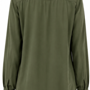Blusa verde musgo social acetinado  Importada