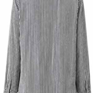 Blusa preta e branca listrada manga longa  Importada
