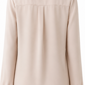 Blusa bege rosado claro social de manga longa  Importada