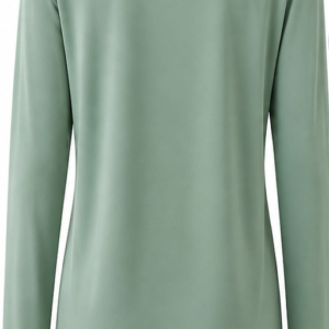 Blusa verde olivia claro de manga longa   Importada
