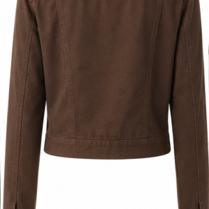 Blusa jaqueta marrom chocolate (cropped) Star Glamour