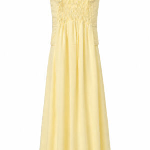 Vestido Longo de Alça com Corpete