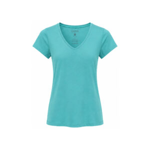 Blusa Básica com Decote V e Manga Curta