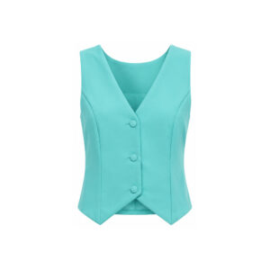 Blusa Colete De Alfaiataria com Abotoamento Frontal e Decote V