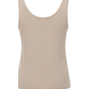 Blusa Regata com Decote Arredondado e Alças Largas