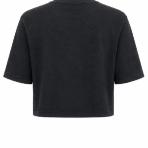 Blusa Lina Cropped de Manga Curta com Estampa Frontal de Tênis Coloridos