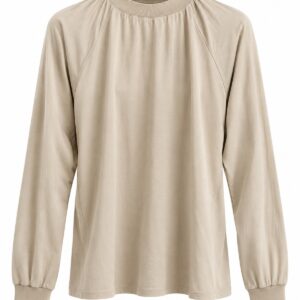Blusa Patricia de Manga Longa com Gola Alta