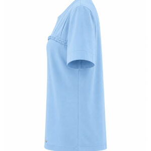 Blusa Érica de Manga Curta com Detalhe Trançado Importada