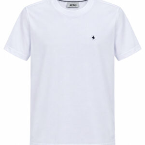 Camiseta Aero de Manga Curta Básica com Logotipo Bordado