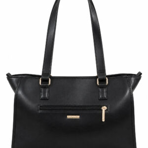 Bolsa Tote Grande com Alças de Ombro e Pingente Decorativo