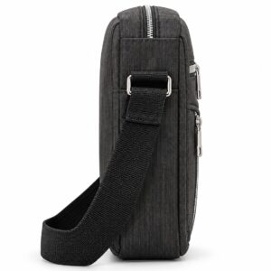 Bolsa Transversal com Múltiplos Bolsos Frontais